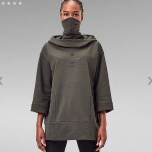 G-star raw oversized hoodie in Asfalt color